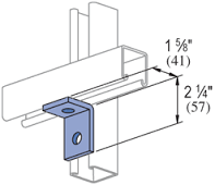 2 Hole Angle 1 5/8" x 2 1/4" Legs - Click Image to Close